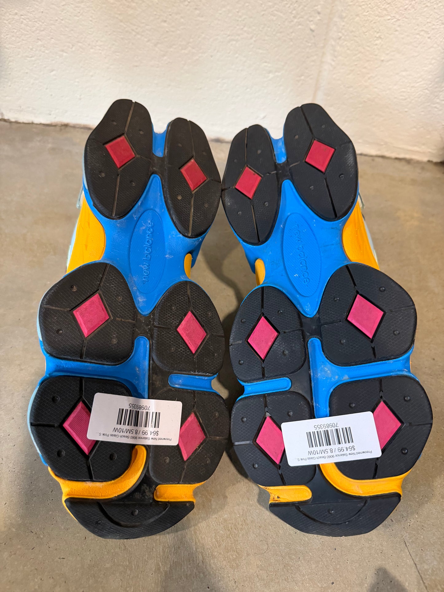 Preowned New Balance 9060 Beach Glass Pink Sz 8.5M/10W