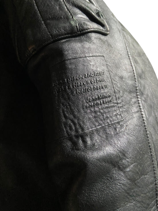 VTG Mark Ecko Complex Leather Jacket Sz L