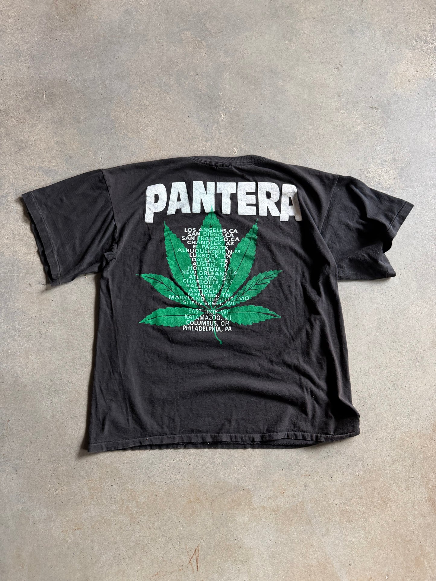 VTG Pantera Tour Weed Tee Sz XL