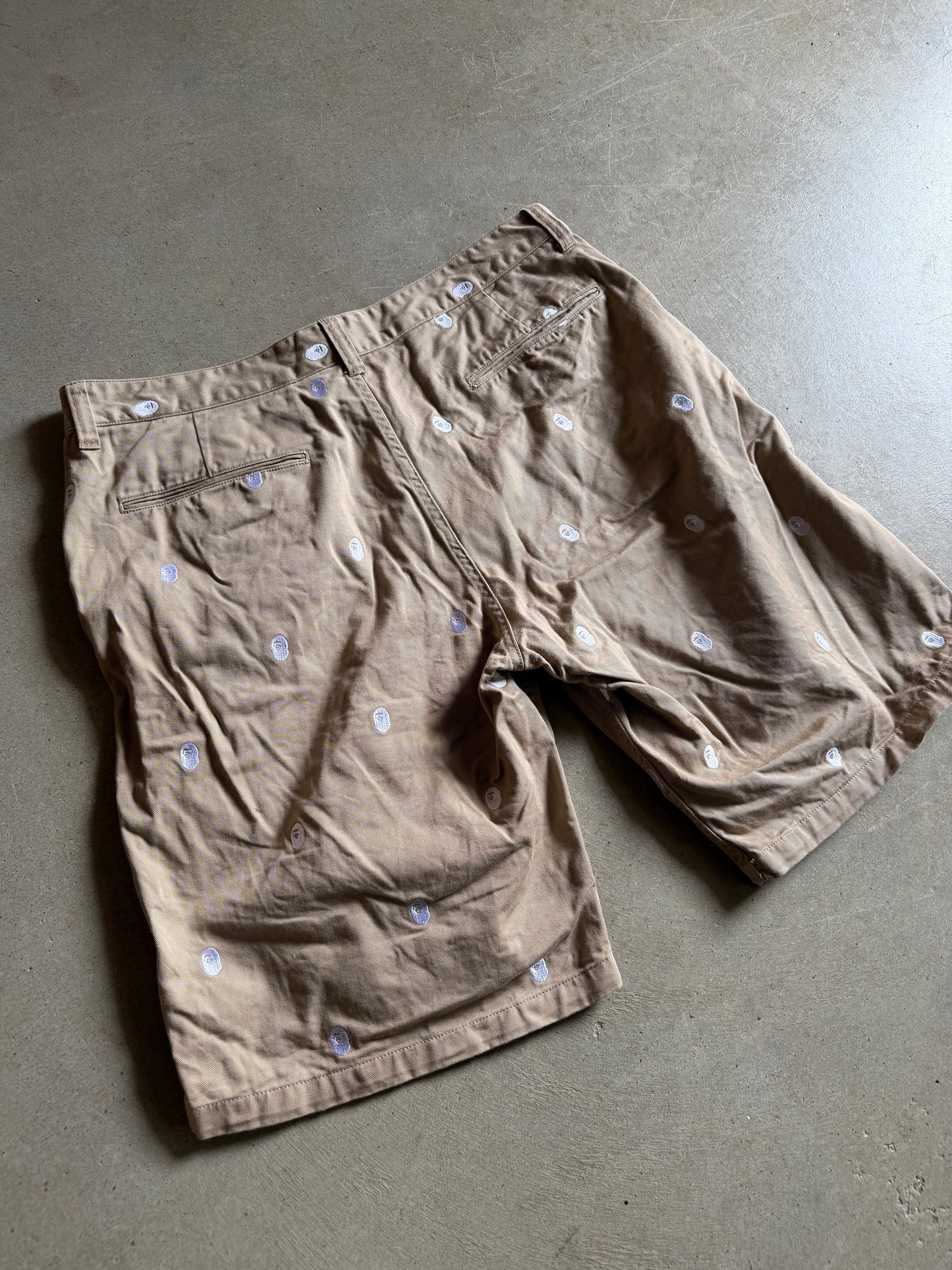 Bape Khaki Shorts Sz XL