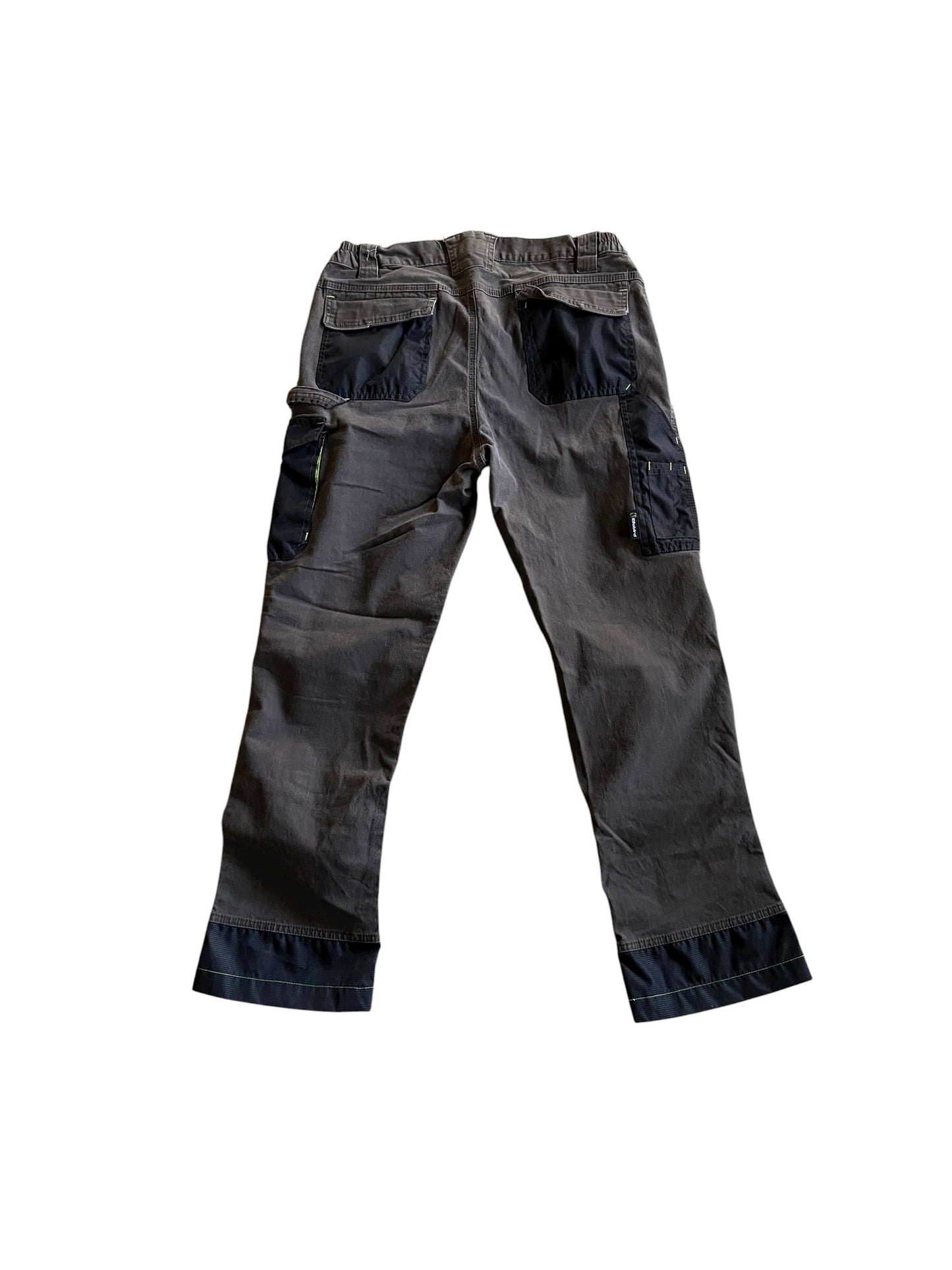 Y2K Ellobird Gray/Green Tech Pants Sz 34x29
