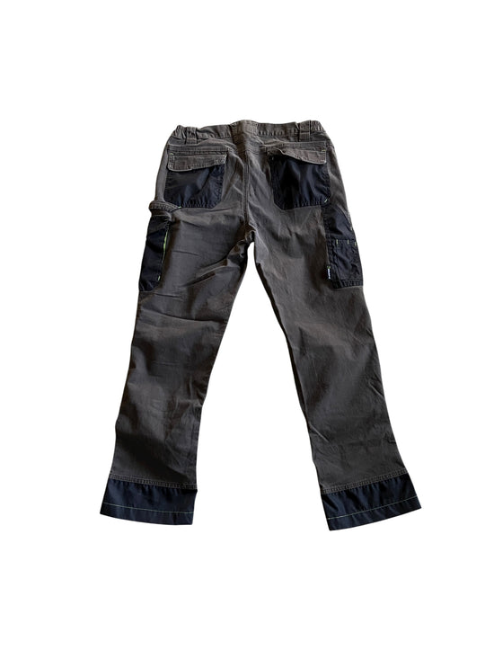 Y2K Ellobird Gray/Green Tech Pants Sz 34x29