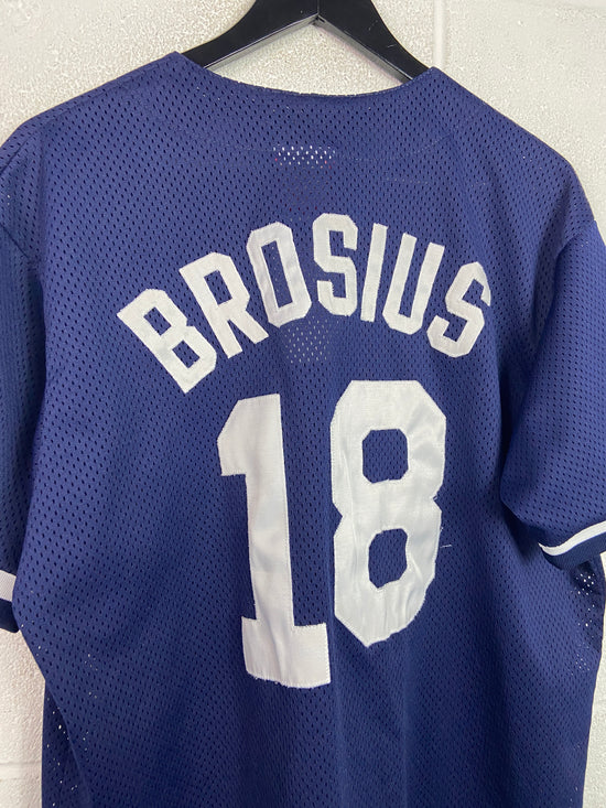 VTG New York Yankees Scott Brosius Majestic Baseball Jersey Sz L