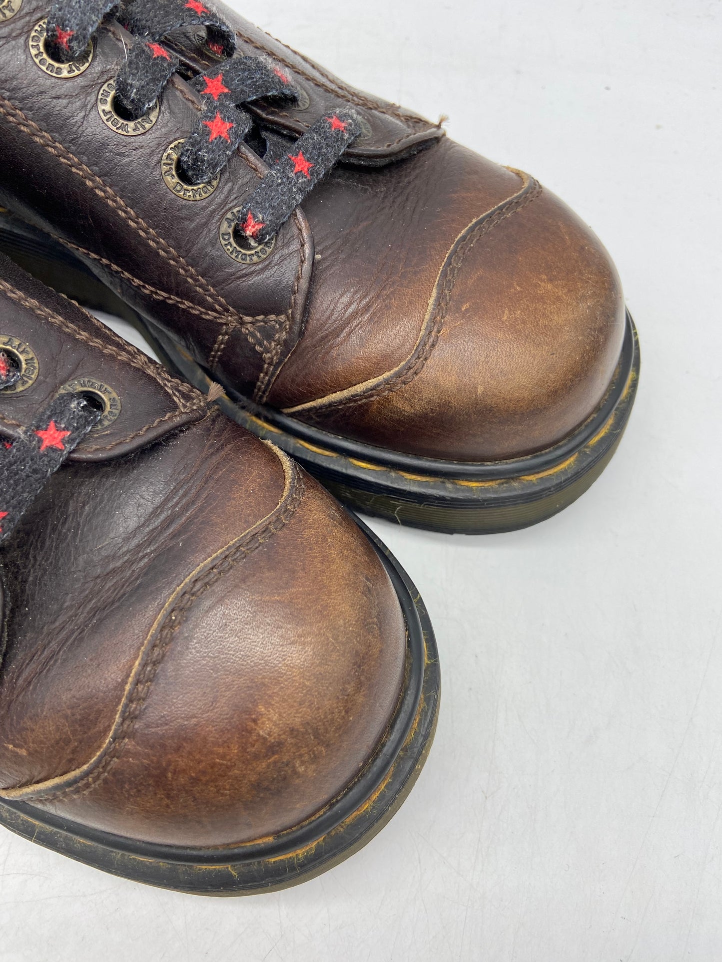 VTG Doc Martens 8651 Dark Brown Low Boots Sz 6M/7.5W