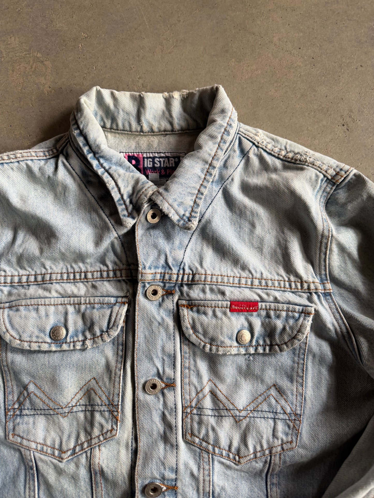 VTG Big Star Denim Jacket Sz Wmns XL