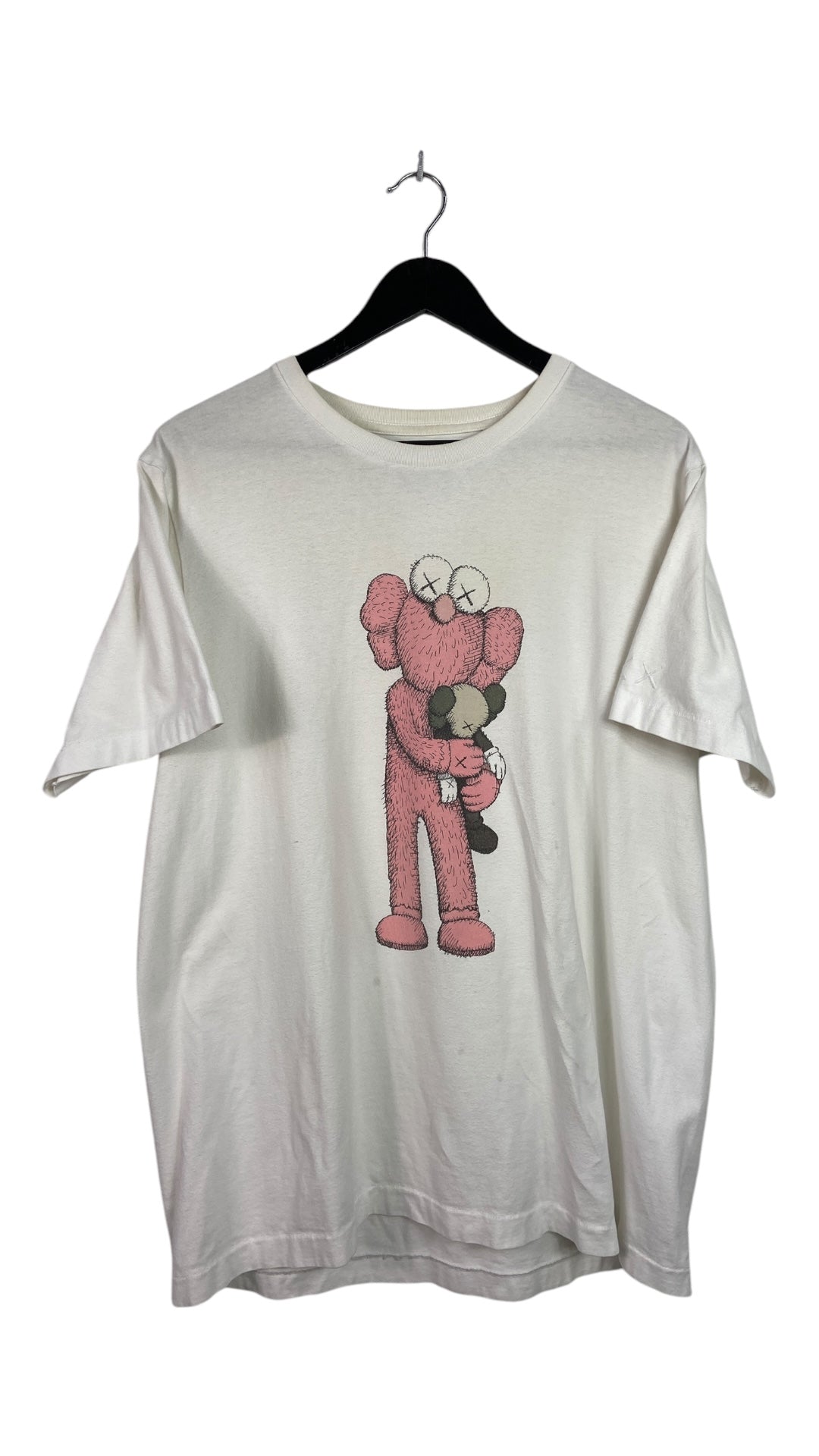 Preowned KAWS x Uniqlo Pink BFF Tee Sz Large