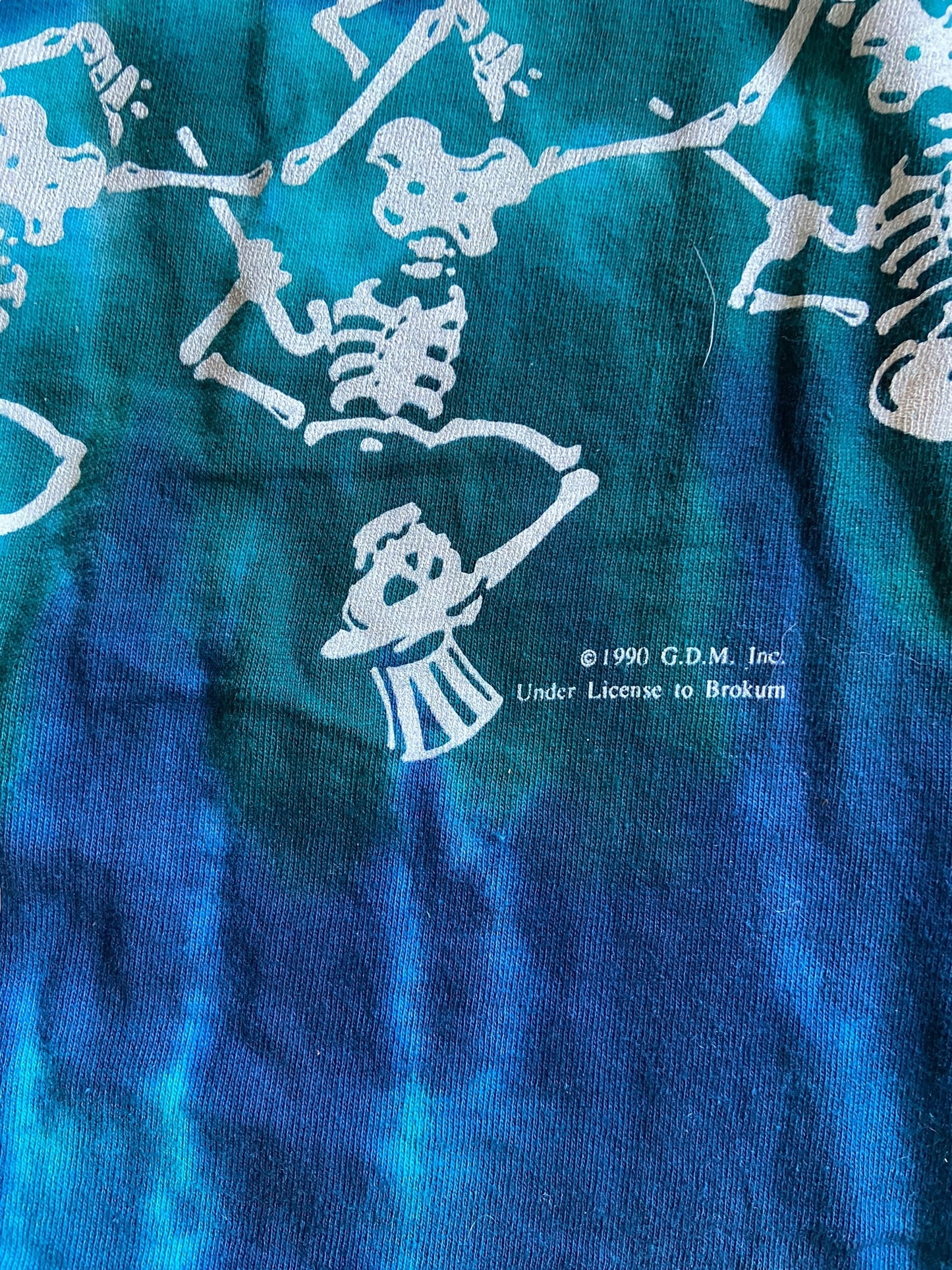 VTG Grateful Dead 25 Years Blue Tye Dye Tee Sz L/XL