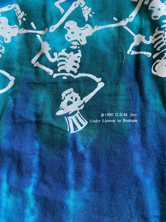 VTG Grateful Dead 25 Years Blue Tye Dye Tee Sz L/XL