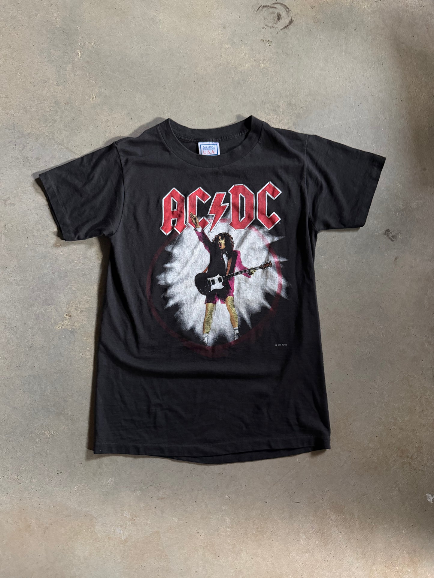 VTG AC/DC Blow Up Your Mind World Tour 1988 Tee Sz S