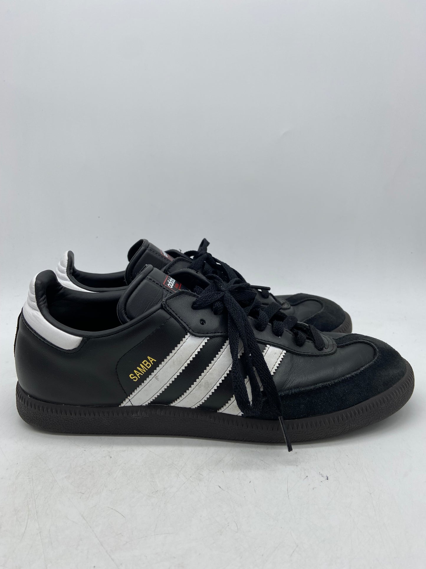 Preowned Adidas Samba Black/Black Sz 10.5M/12W