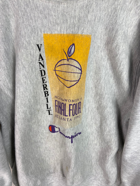 VTG Champion 1993 NCAA Vanderbilt Women’s Final Four Reverse Weave Sweater Sz L