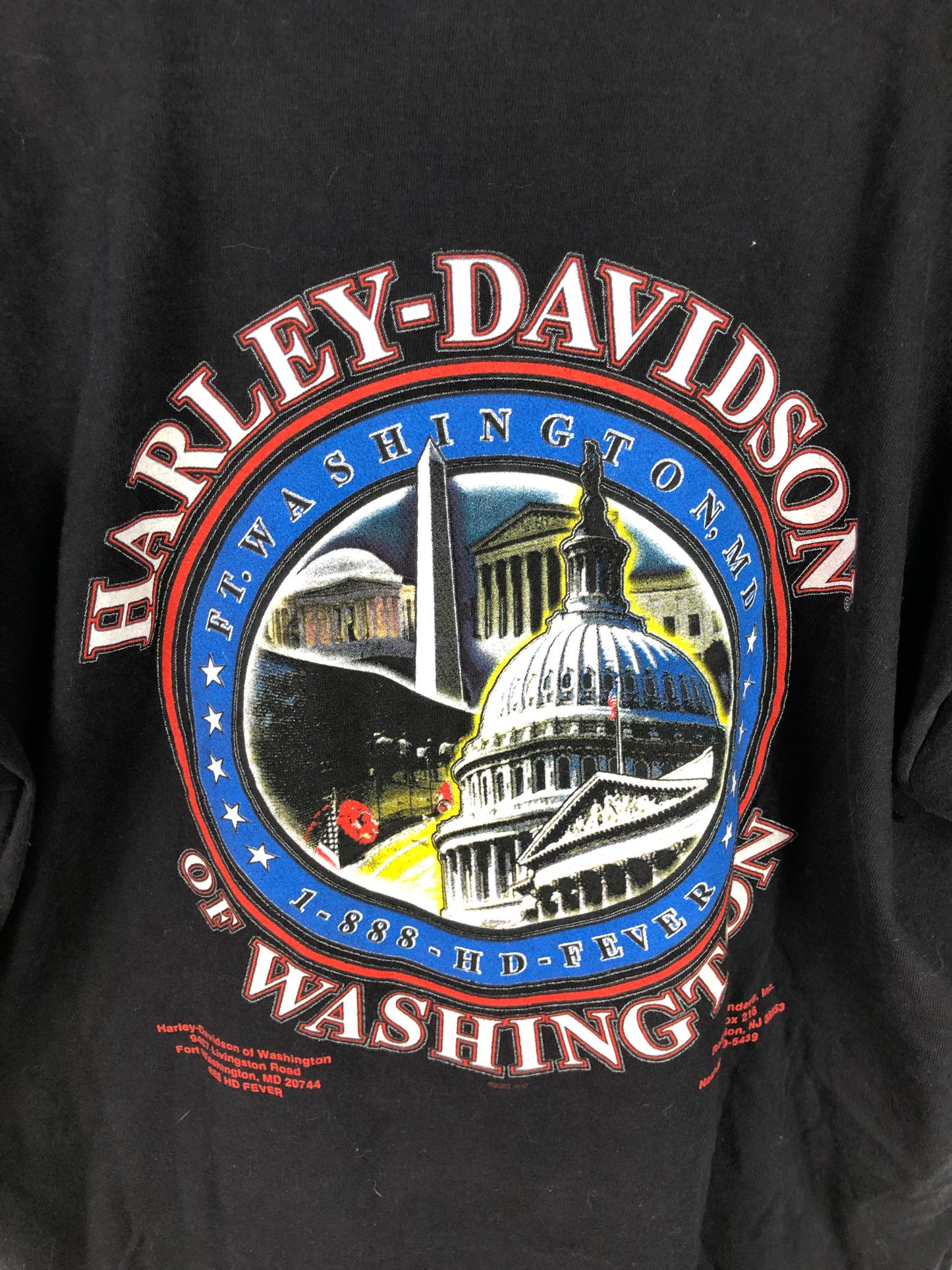 VTG Harley Davidson Washington DC Eagle Tee Sz Med