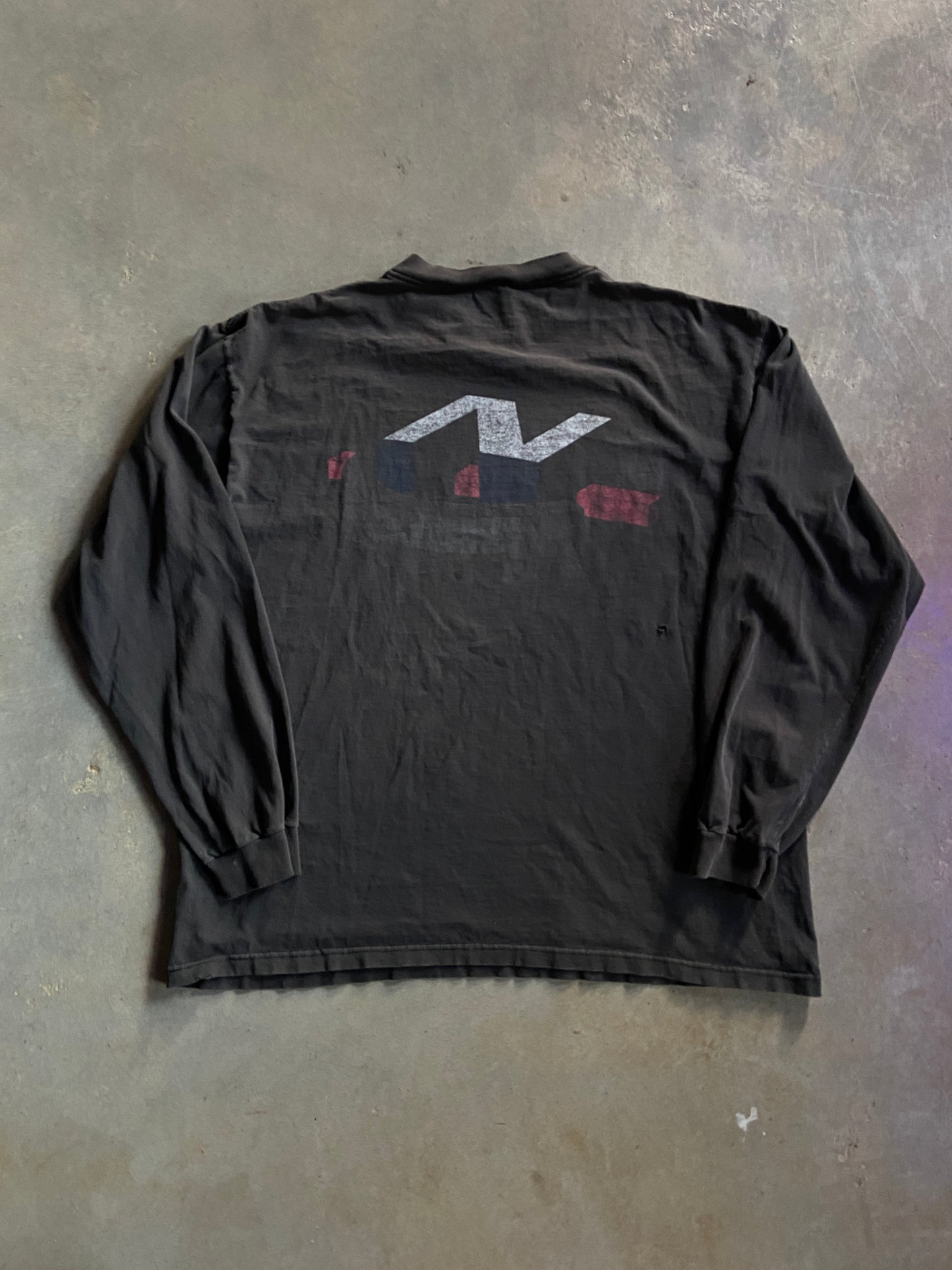 VTG Nautica Competition LS Faded Tee Sz XL