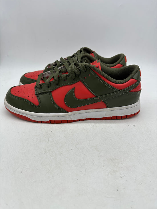 Preowned Nike Dunk Low 'Cargo Khaki Mystic Red' Sz 10M/11.5W DV0833-600