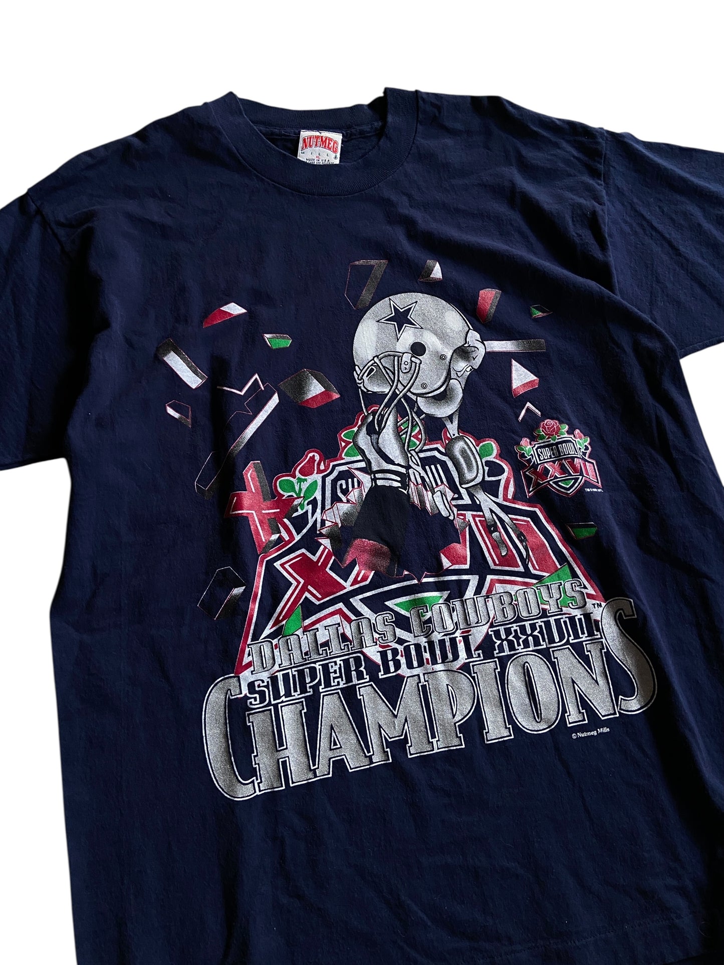 VTG Dallas Cowboys Super Bowl 27 Champion Tee Sz XL