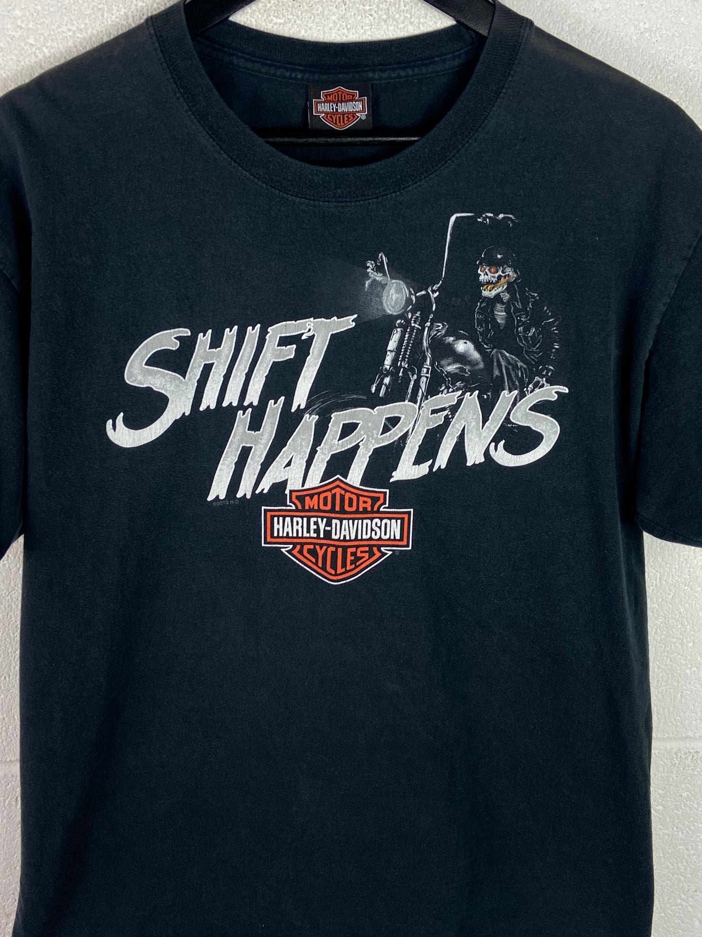 VTG Y2K Harley Davidson “Shift Happens” Tee Sz L