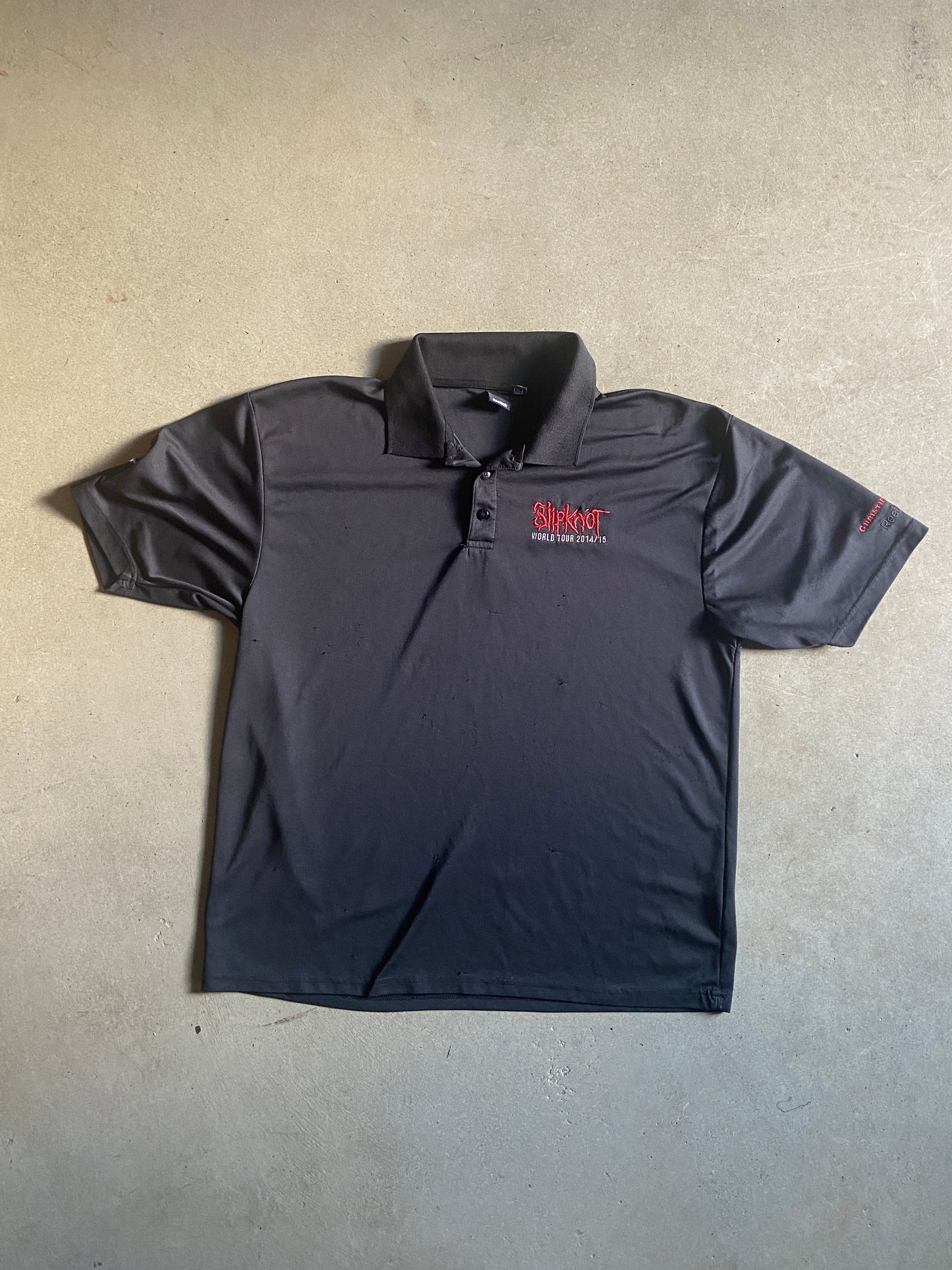 2014 Slipknot World Tour Reebok Polo Shirt Sz XL