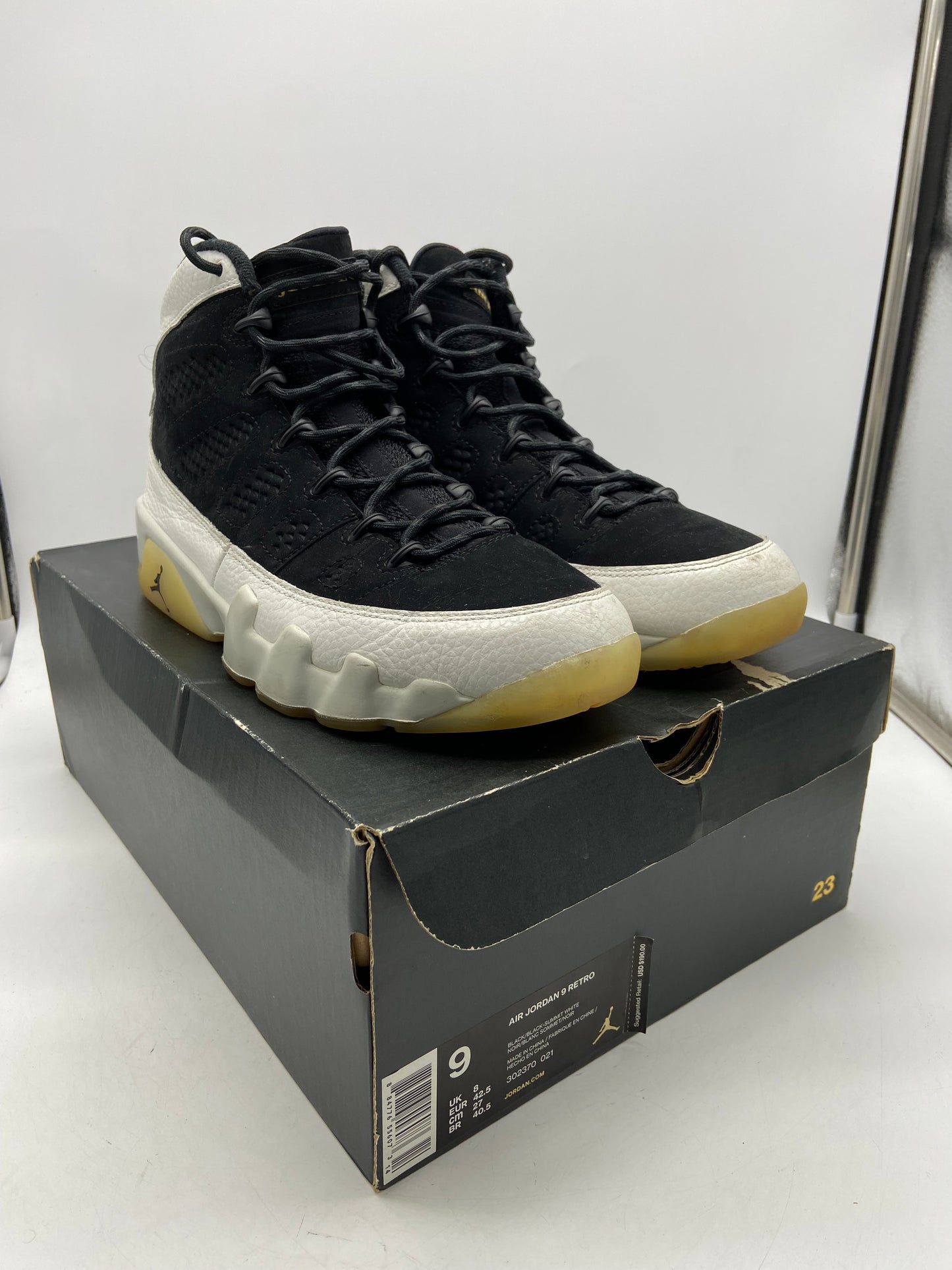 Preowned Air Jordan 9 City of Flight Sz 9M/10.5W 302370-021