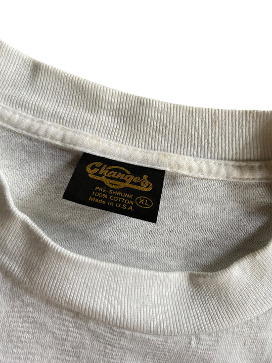 VTG Bart Soccer Heads Up Man Tee Sz L/XL