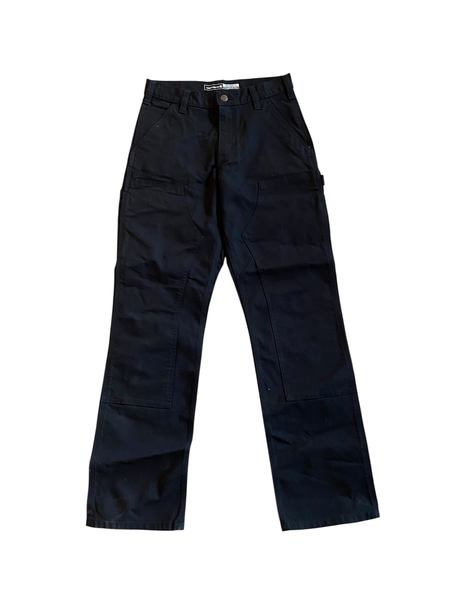 Carhartt Black Double Knee Work Pants Sz 32x30