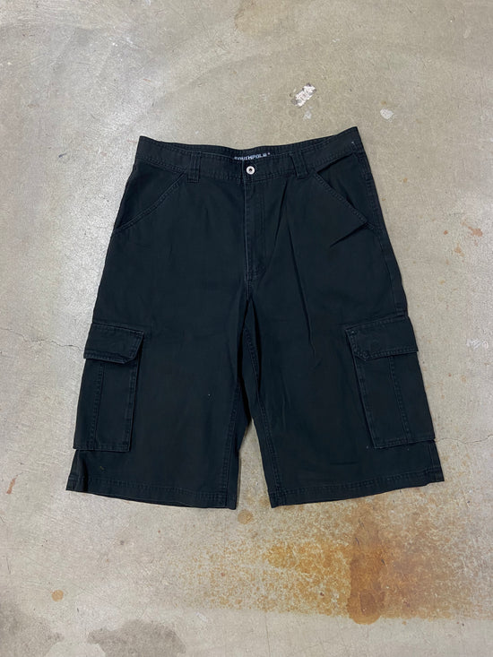 Y2K Southpole Black Cargo Jorts Sz 36