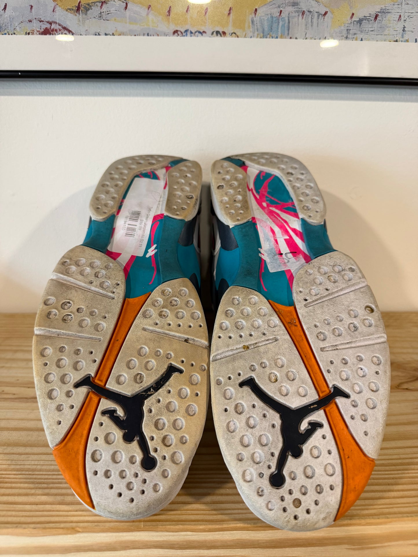 Preowned Jordan 8 Retro South Beach Sz 11M/12.5W