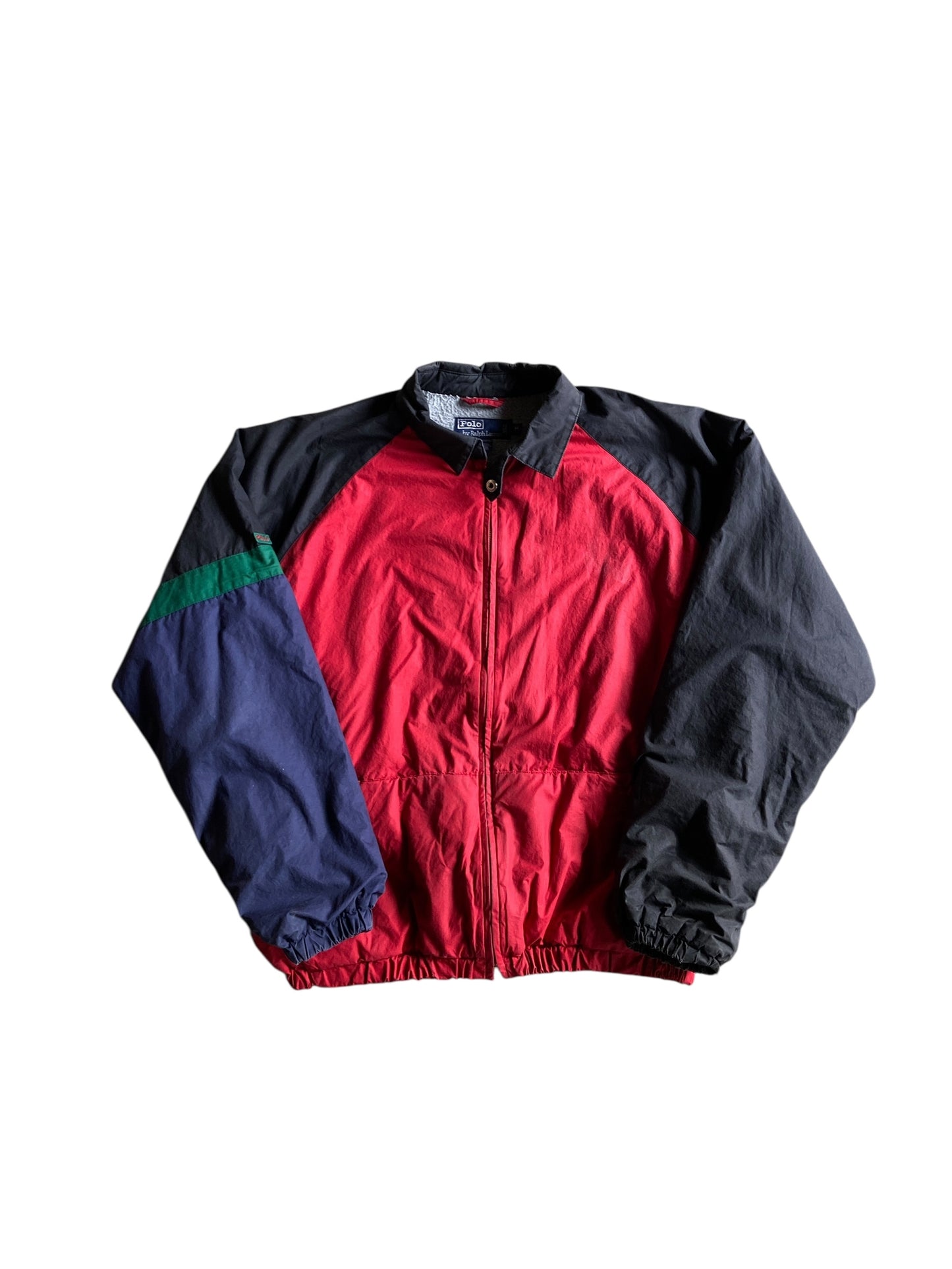 VTG Polo Colorblock Insulated Jacket Sz Med