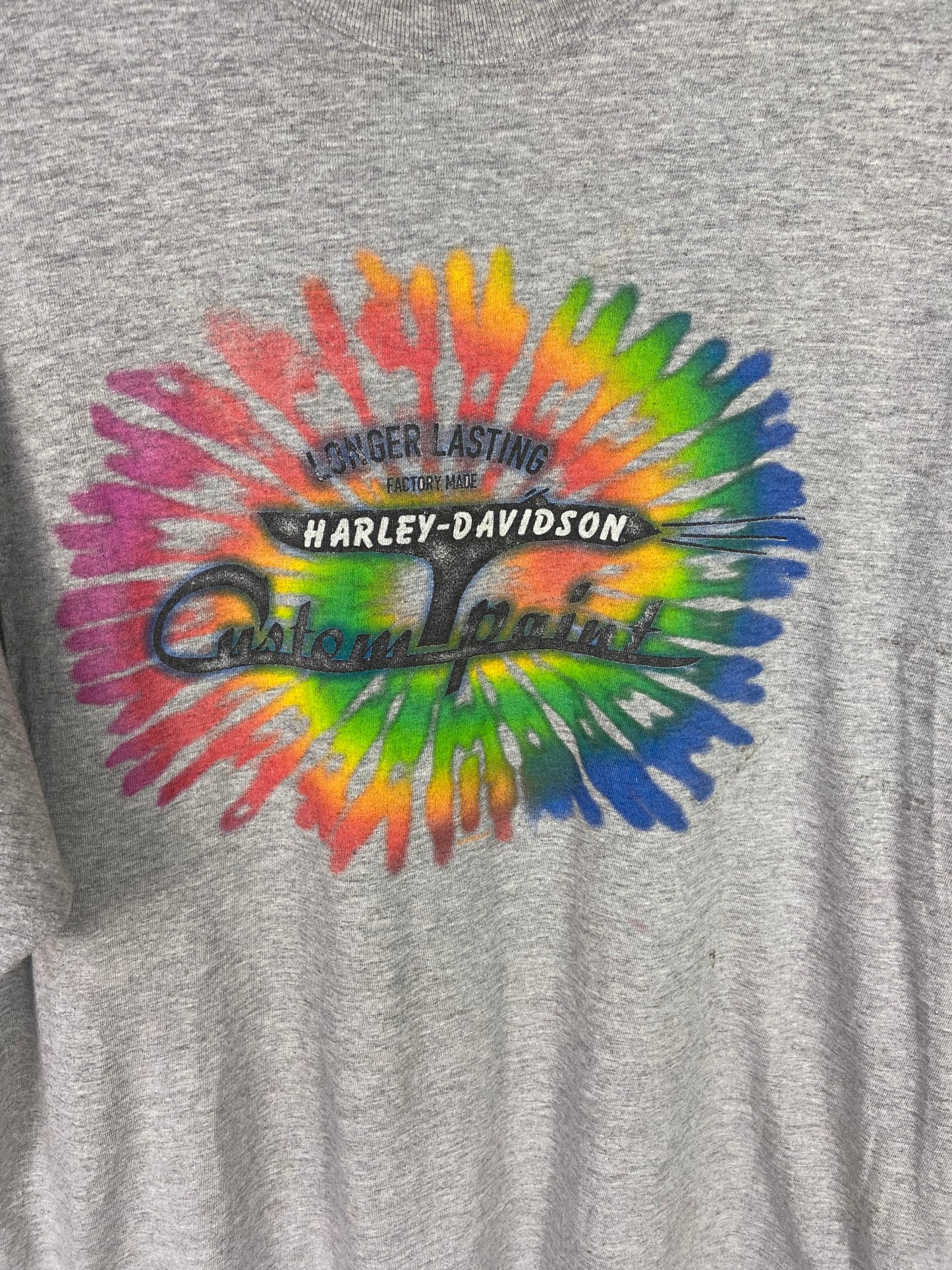 VTG Harley Davidson Custom Paint Graphic Tee Sz XL