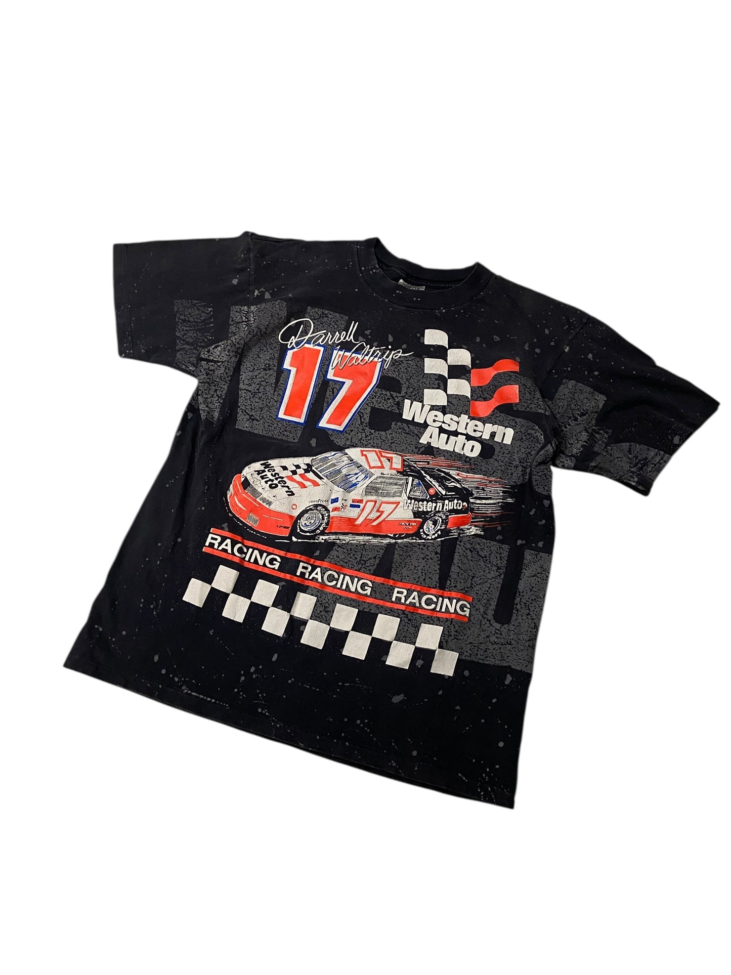 VTG Nascar Darrell Waltrip Western Auto Tee Sz L