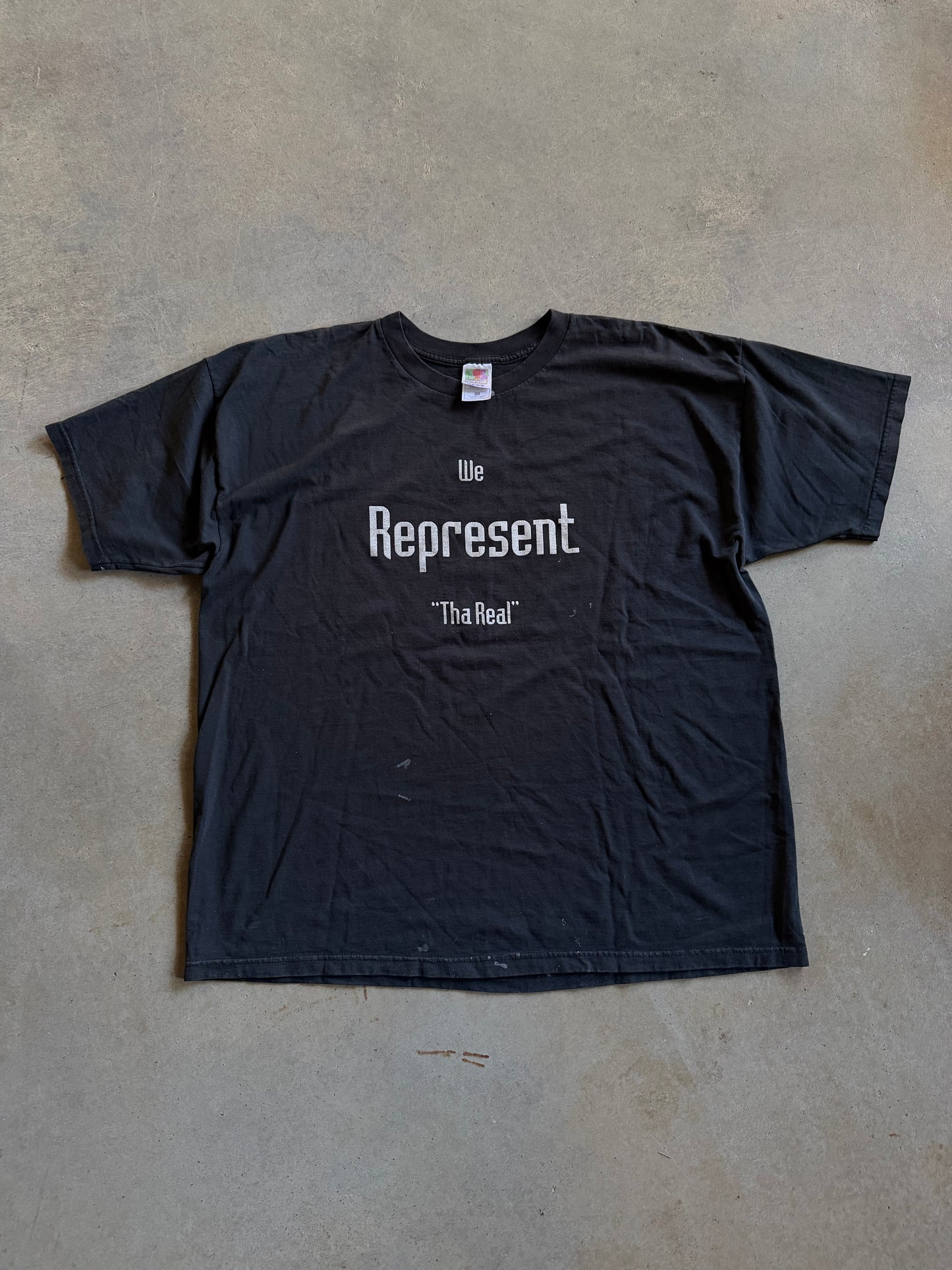 VTG Bottom Boy Recordz We Represent Tee Sz 2XL