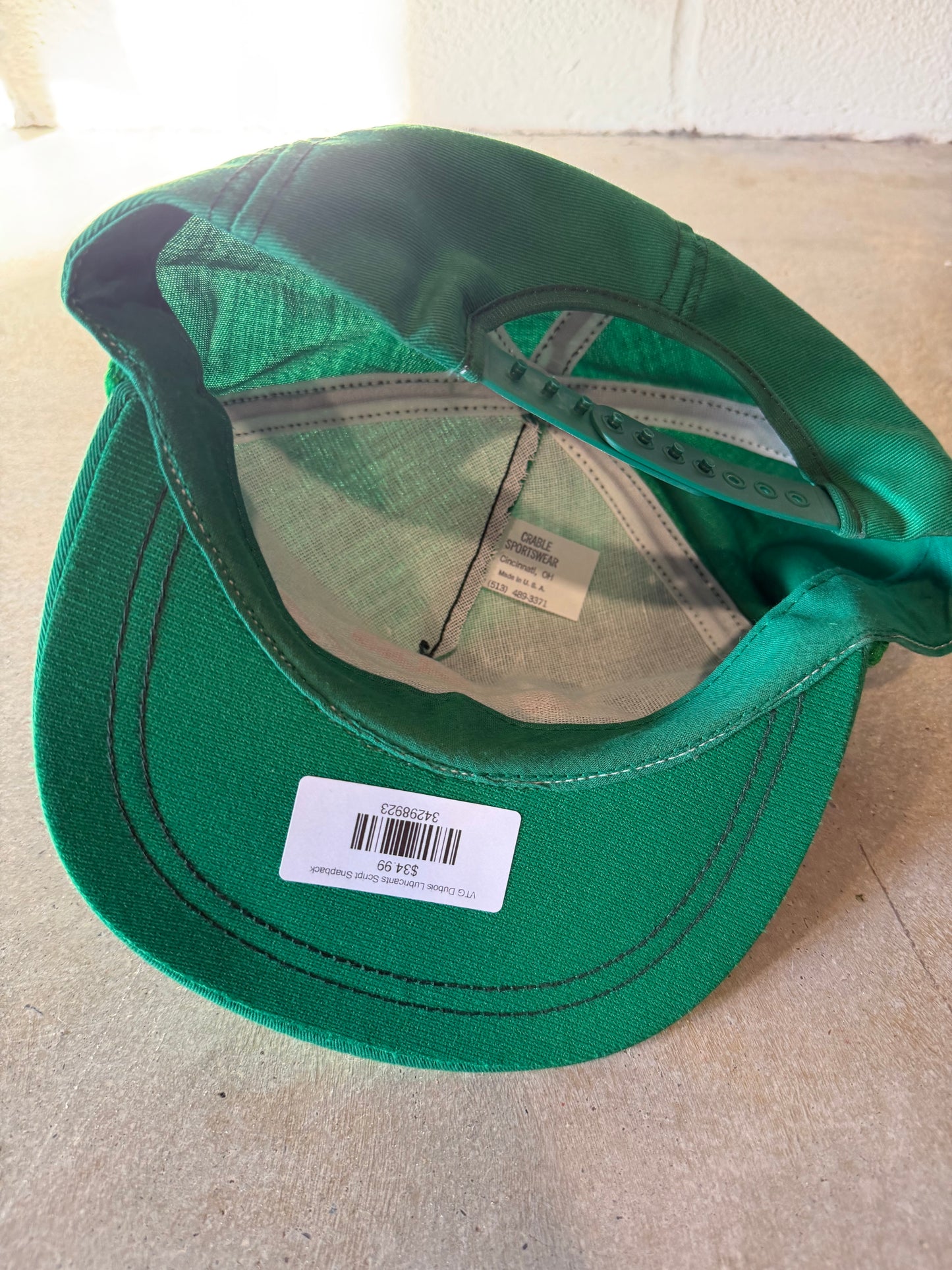 VTG Dubois Lubricants Script Snapback