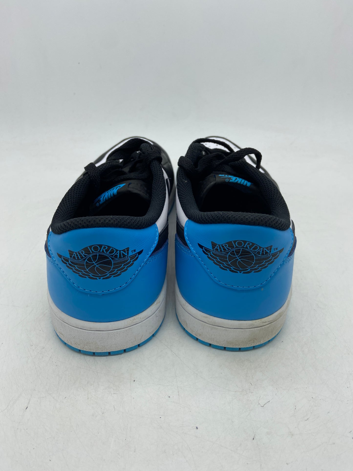 Used Jordan 1 Retro Low OG Black Dark Powder Blue Sz 10.5M/12W CZ0790-104