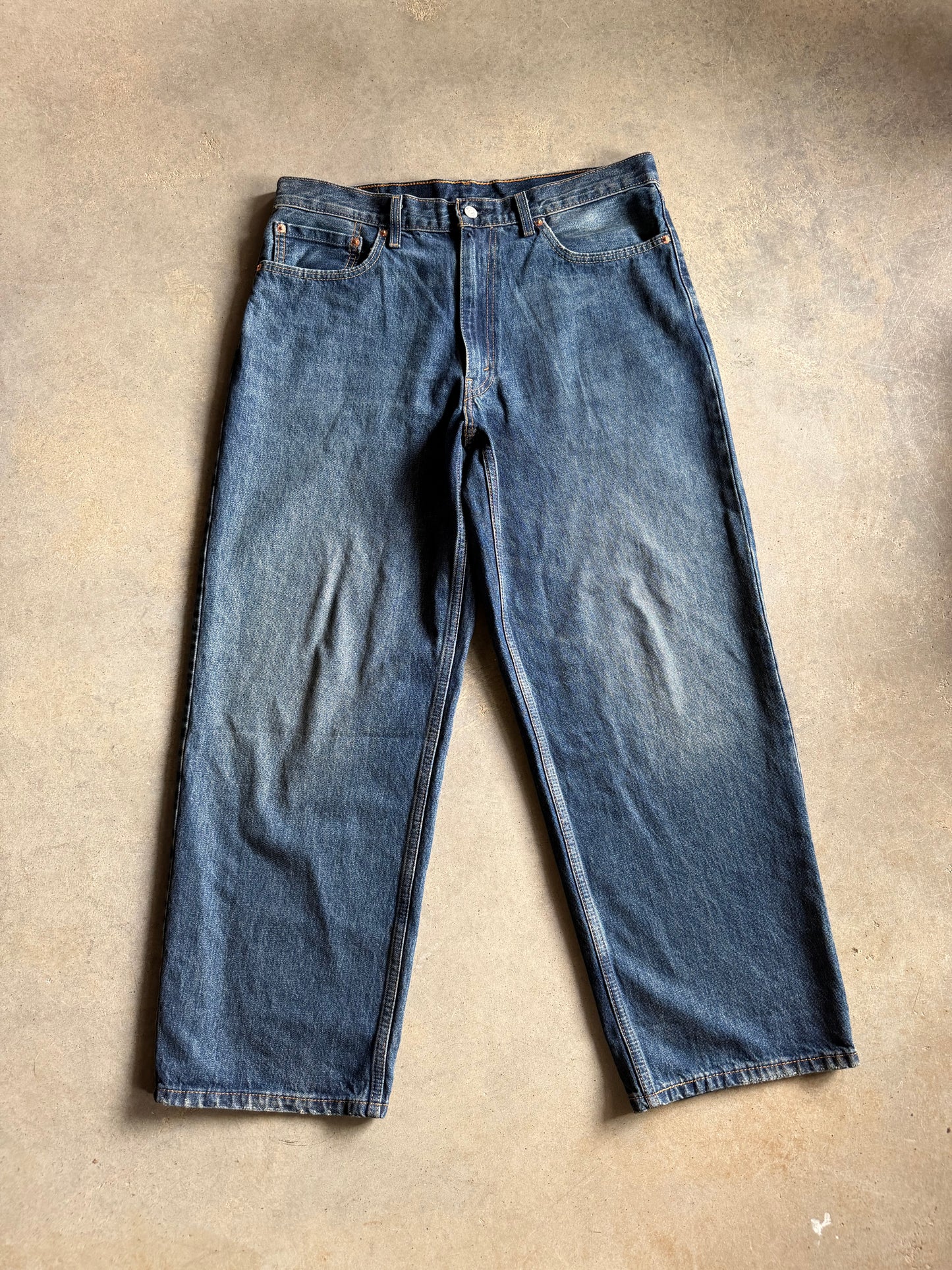 Levis Dark Wash 578 Baggy Denim Jeans Sz 36x32