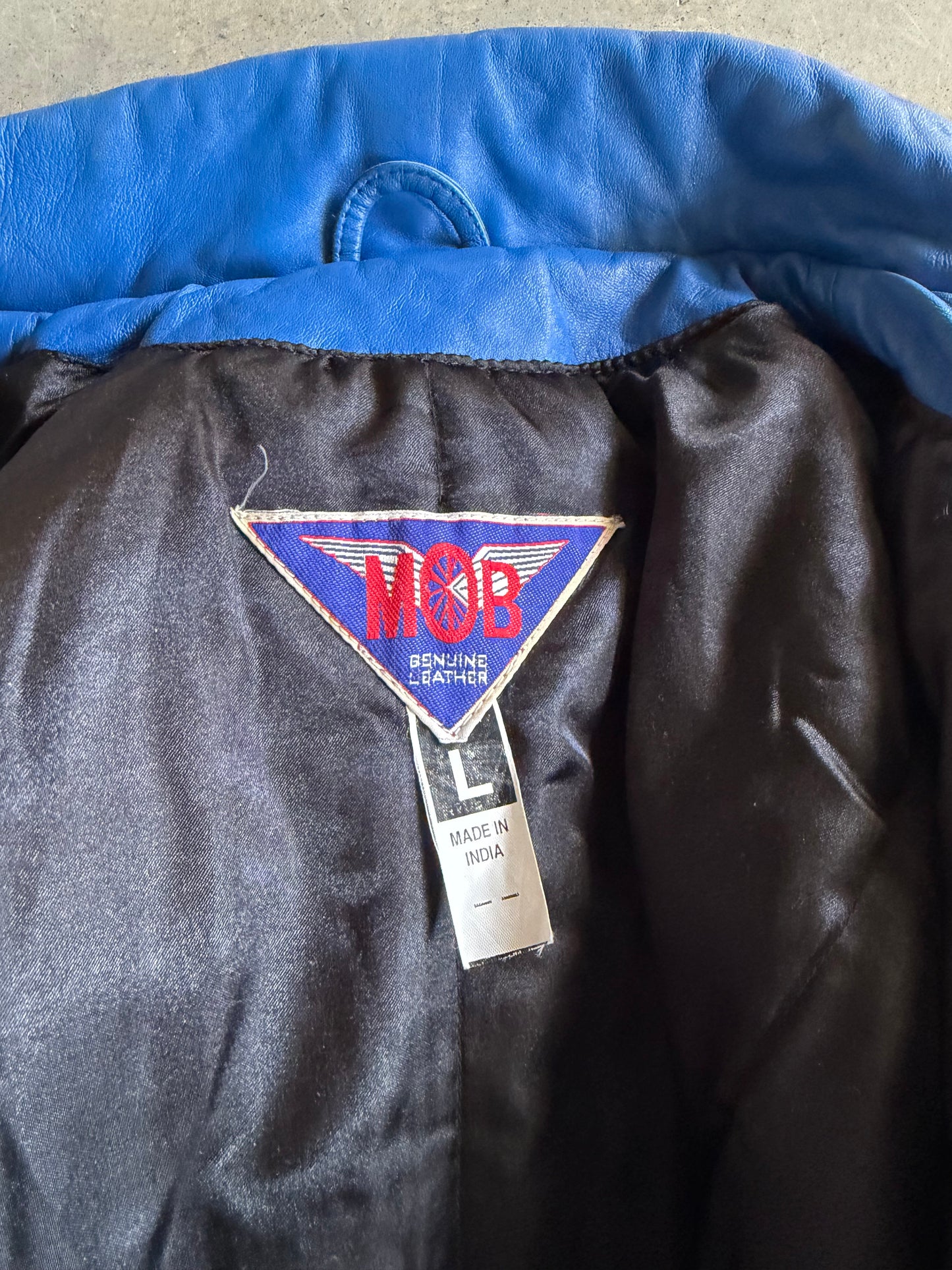 VTG USA Eagle MOB Leather Jacket Sz L/XL