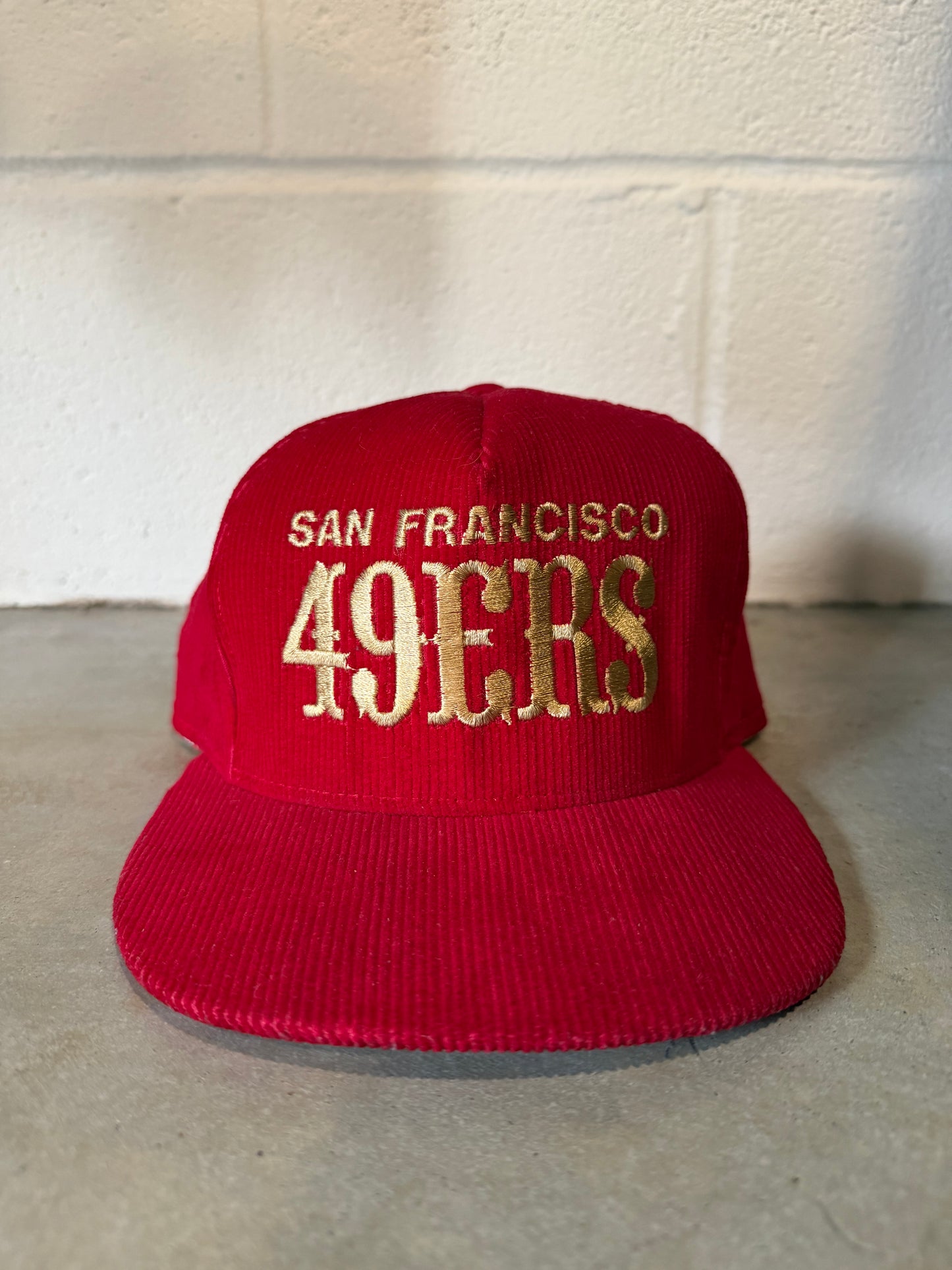 VTG San Francisco 49ers AJD Corduroy Hat