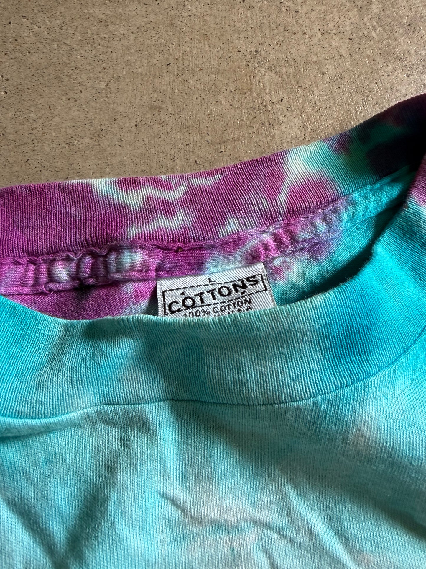VTG The Radiators Total Evaporation Fish Tye-Dye Tee Sz L