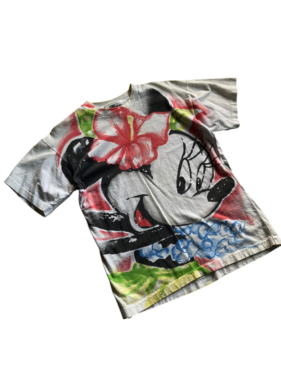 VTG Mickey Mouse Jerry Leigh Hawaiian Style Tee Sz L
