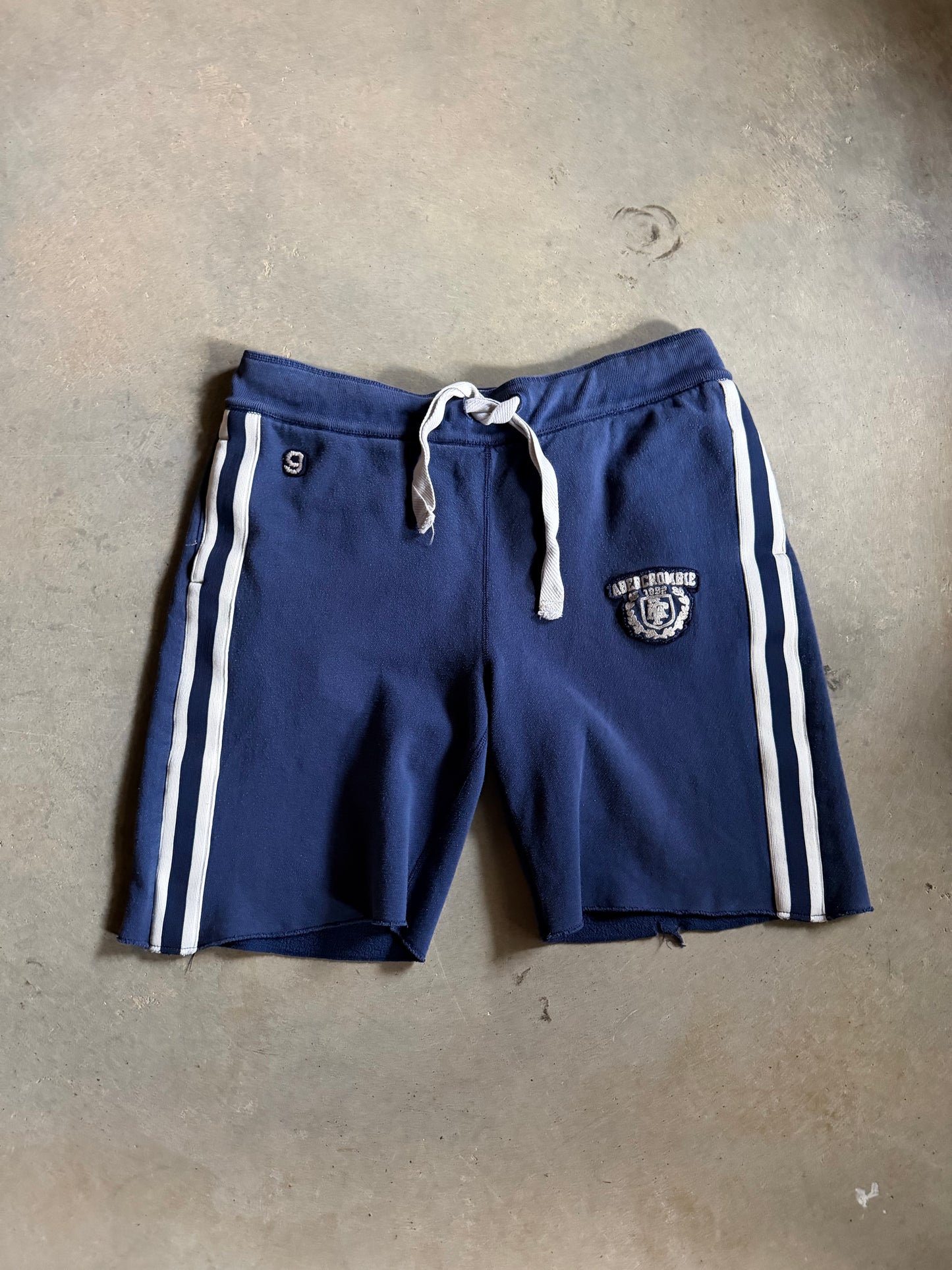 Abercrombie & Fitch Navy Blue Sweat Shorts Sz L