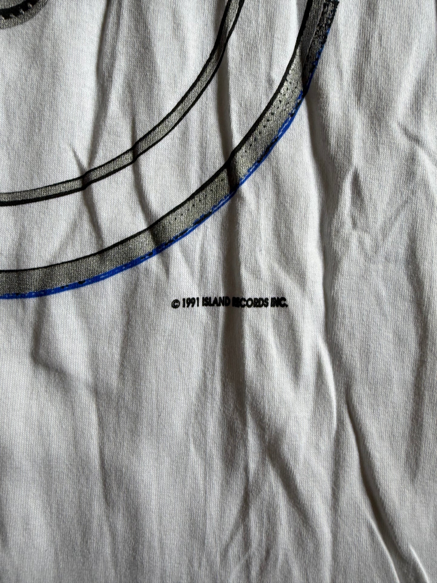 VTG Drivin N Cryin Fly Me Courageous World Tour 1991 Steering Wheel Concert Tee Sz XL