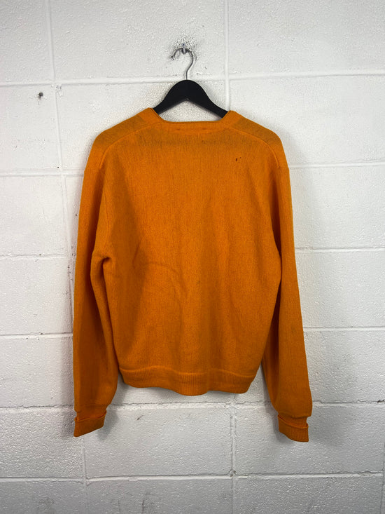 VTG Orange Jantzen Cardigan Sz L