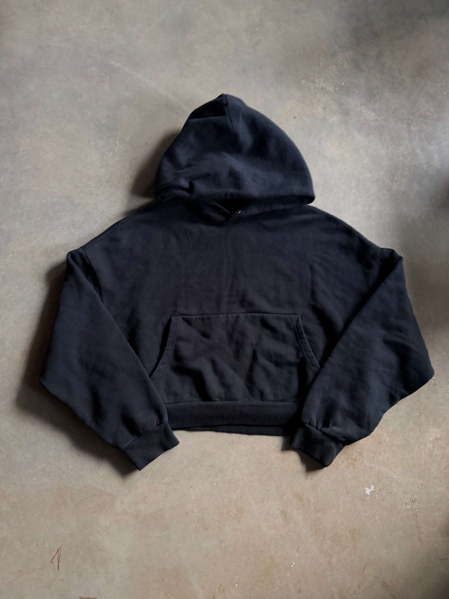 Elwood Cropped Snap Hoodie Sz M