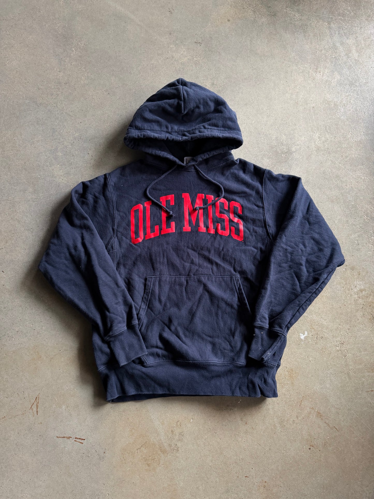 Ole Miss Champion Reverse Weave Hoodie Sz M