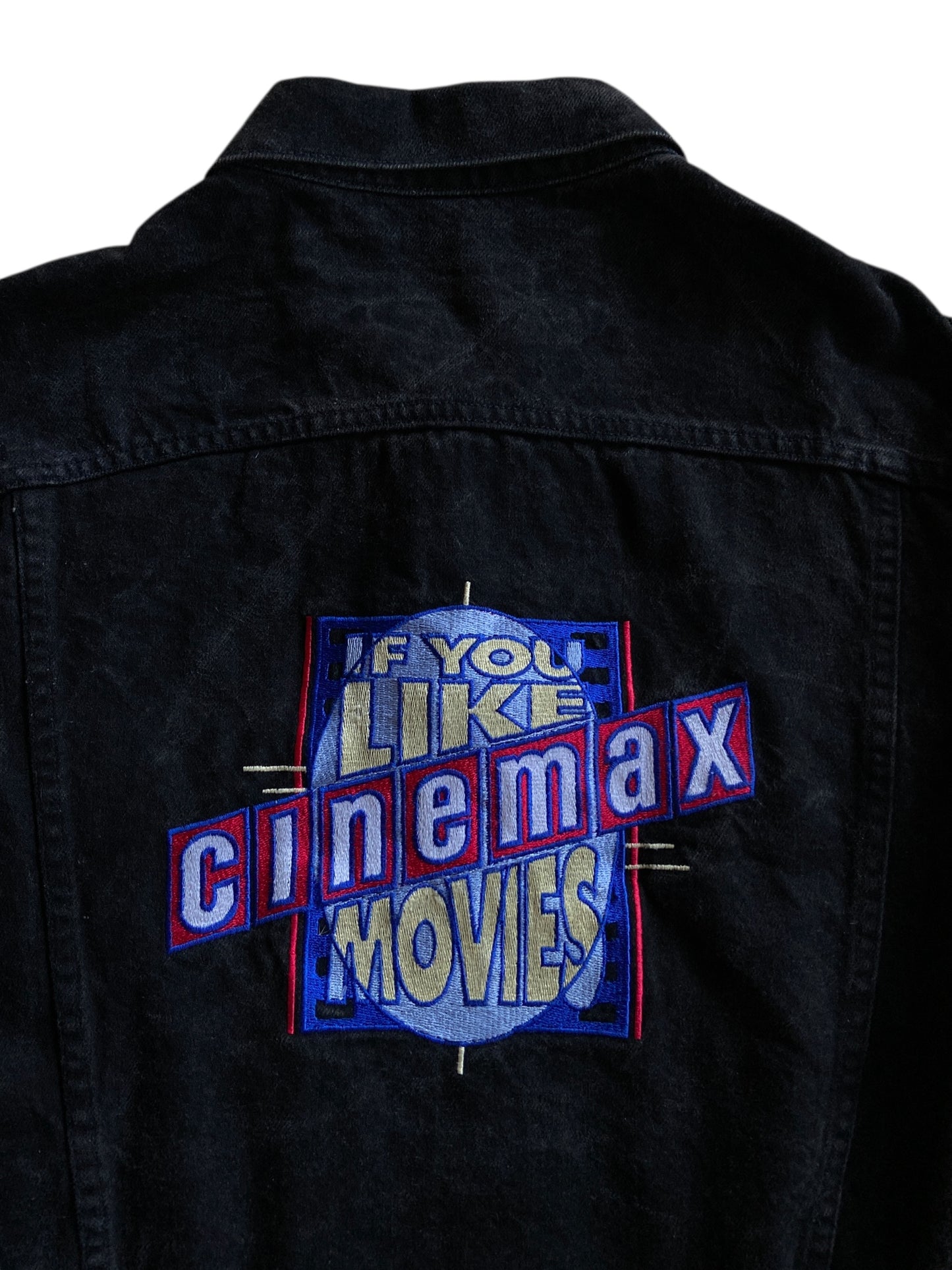VTG Cinemax Denim Jacket Sz L