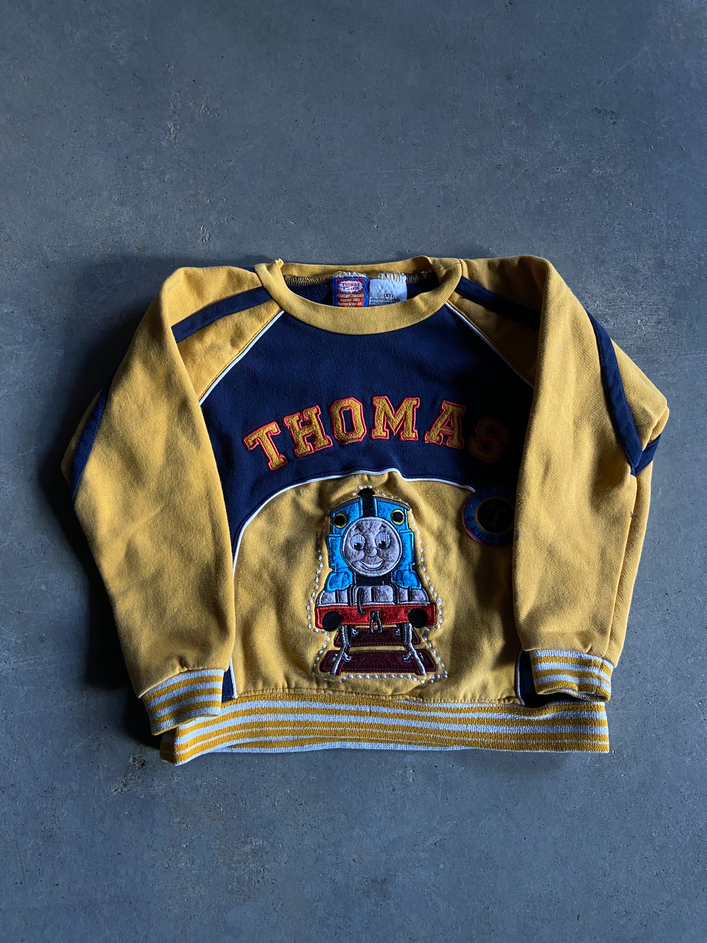 VTG Thomas The Train Embroidered Sweater Sz 5T