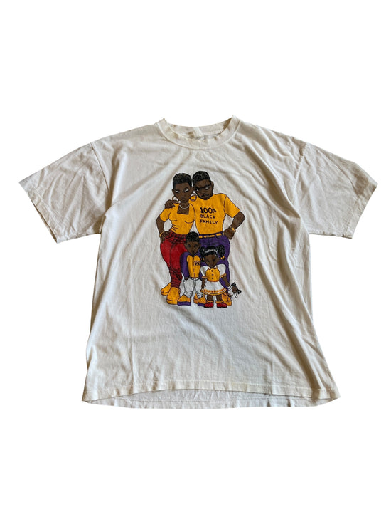 100% Black Family Afrocentric Tee Sz XL