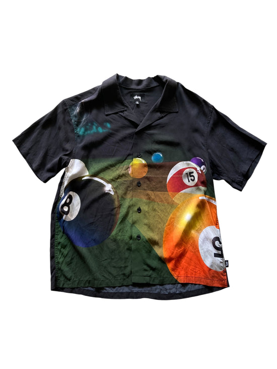 Stussy Pool Hall Shirt Sz Small