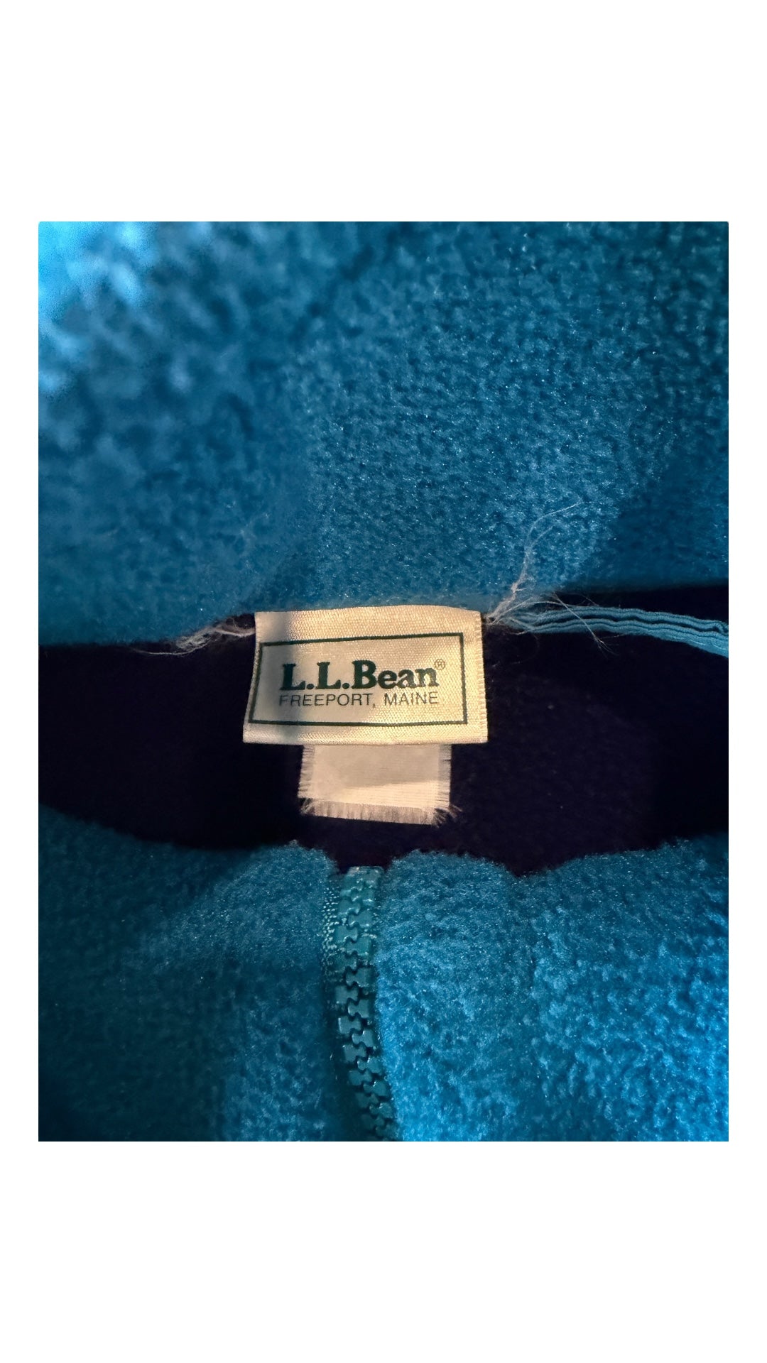 VTG LL Bean Purple Deep Pile Fleece Jacket Sz M