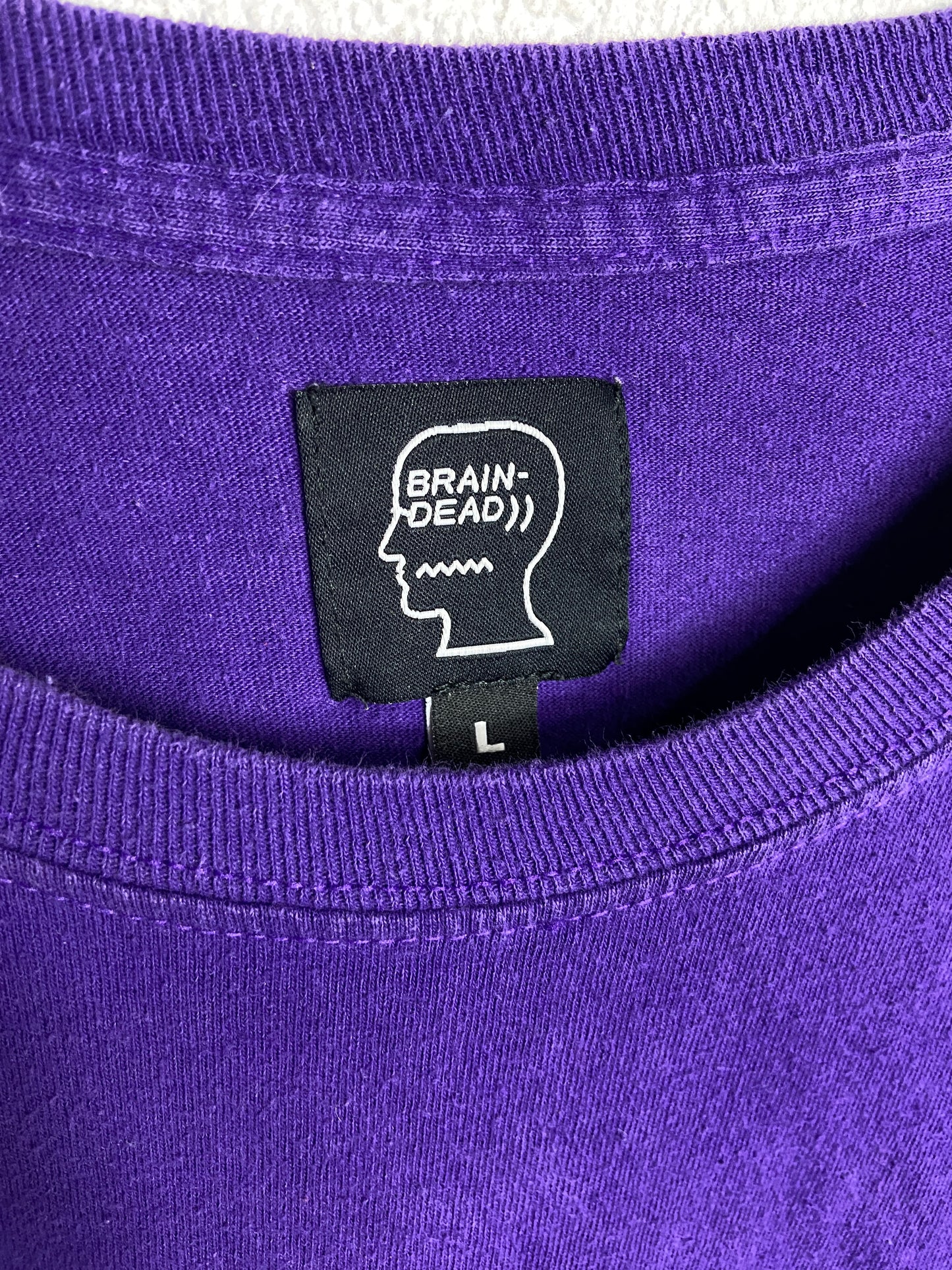 Brain Dead Goofy L/S Tee Sz L