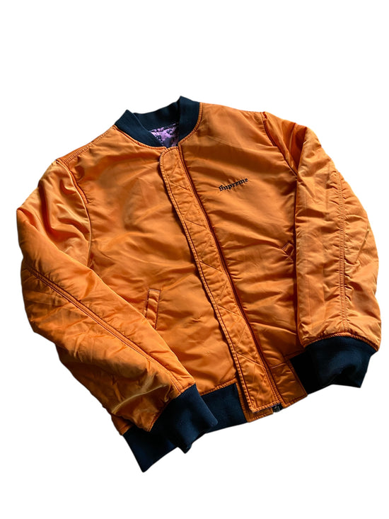 Supreme Pink Digital Camo Reversible Bomber Jacket Sz L