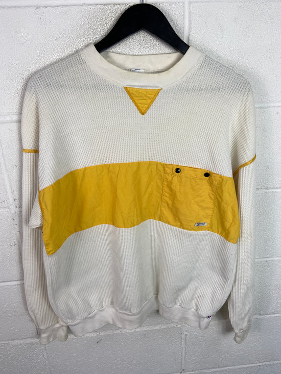 VTG Russell Athletic Thermal Pocket Shirt Sz Large